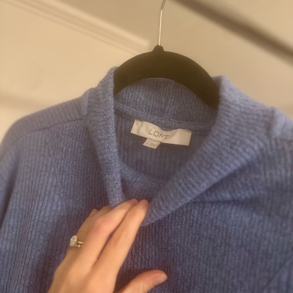 Loft Light Blue Turtleneck Tunic